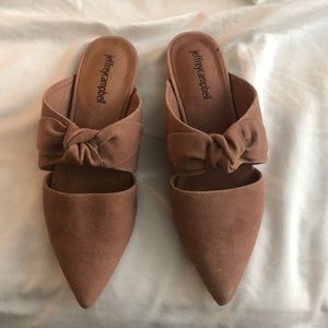 Never worn Jeffrey Campbell bow mules